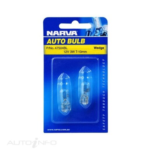 NARVA Globe 12V 3W T-10 Wedge