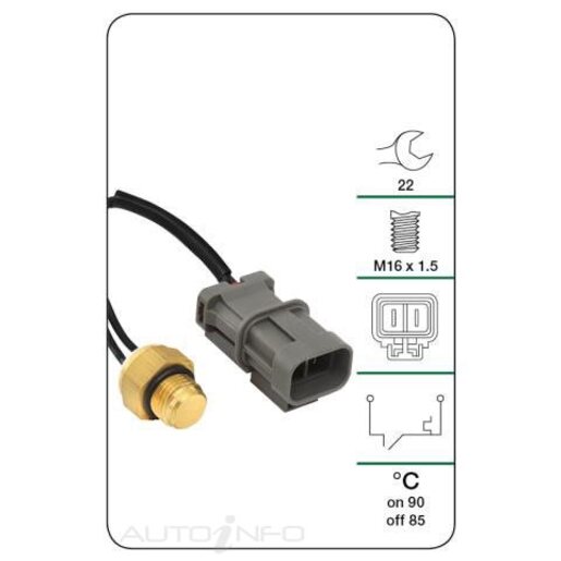 Tridon Engine Coolant Fan Temperature Switch - TFS121