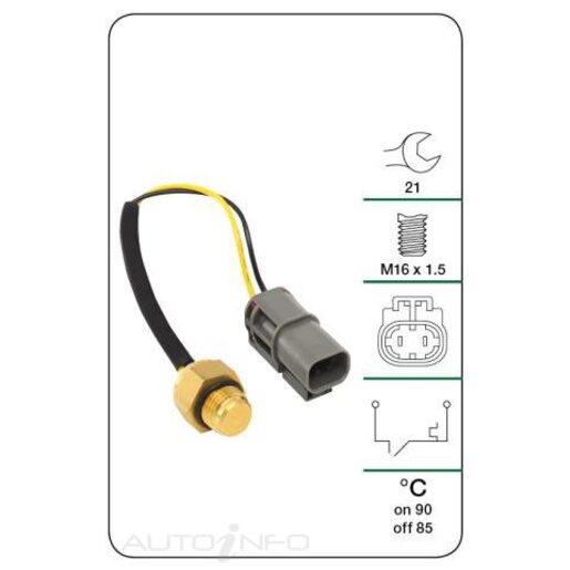 Tridon Engine Coolant Fan Temperature Switch - TFS144