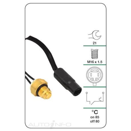 Tridon Engine Coolant Fan Temperature Switch - TFS134