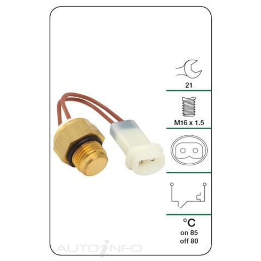 Tridon Engine Coolant Fan Temperature Switch - TFS142