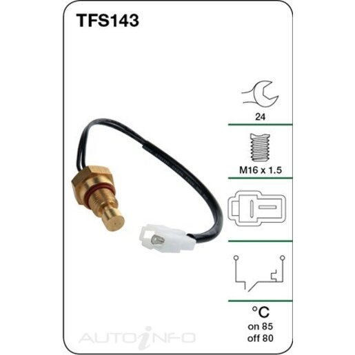 Tridon Engine Coolant Fan Temperature Switch - TFS143