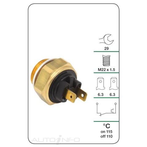 Tridon Engine Coolant Fan Temperature Switch - TFS146