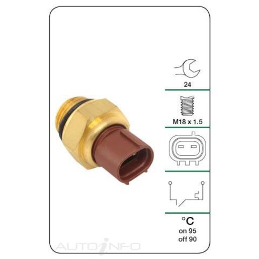 Tridon Engine Coolant Fan Temperature Switch - TFS158