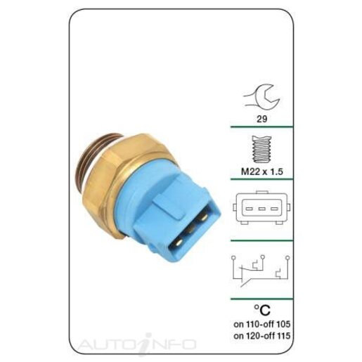 Tridon Engine Coolant Fan Temperature Switch - TFS167