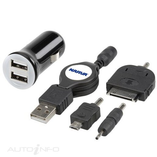 Narva TWIN USB POWER ADAPTOR KIT - 81054BL