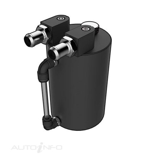 SAAS Oil Catch Tank Round Black Billet 500mL - ST1005