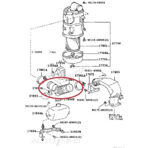 Dayco Air Intake Hose - DAH121