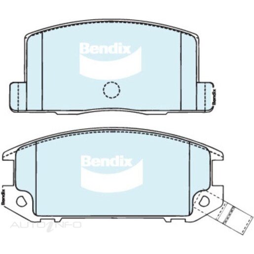 Bendix Ceramic Rear Brake Pads - DB1260-GCT