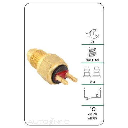 Tridon Engine Coolant Fan Temperature Switch - TFS181