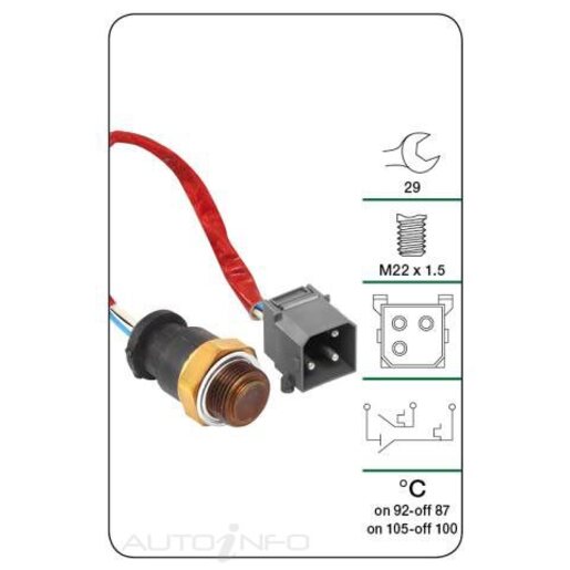 Tridon Engine Coolant Fan Temperature Switch - TFS206