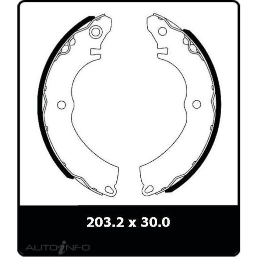 Protex Brake Shoes - Rear - N3073