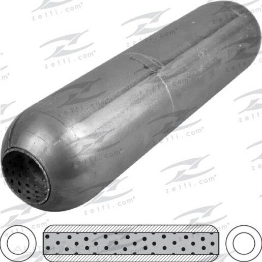 HOTDOG - 90MM 3-12 ROUND 375MM 15 LONG 63MM 2-12 CENTER CENTER PERFORATED WITHOUT SPIGOTS MILD STEEL