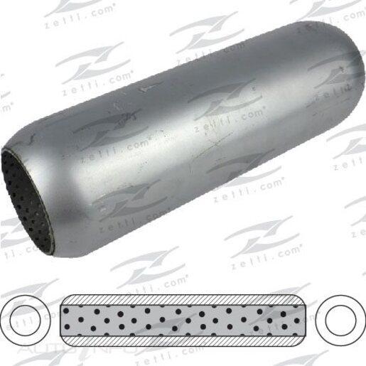 HOTDOG - 100MM 4 ROUND 450MM 18 LONG 75MM 3 CENTER CENTER PERFORATED WITHOUT SPIGOTS MILD STEEL