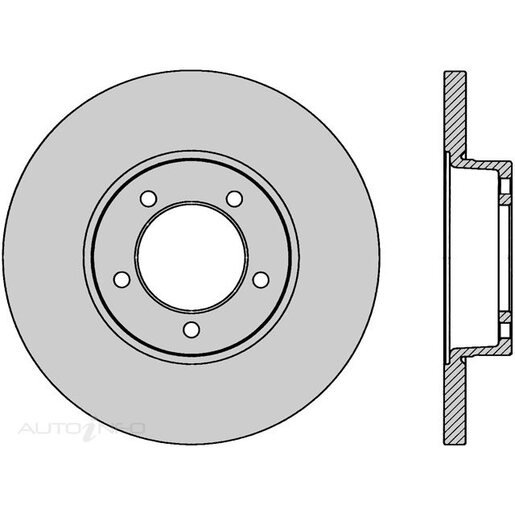 Protex Front Ultra 4WD Disc Rotor - DR105