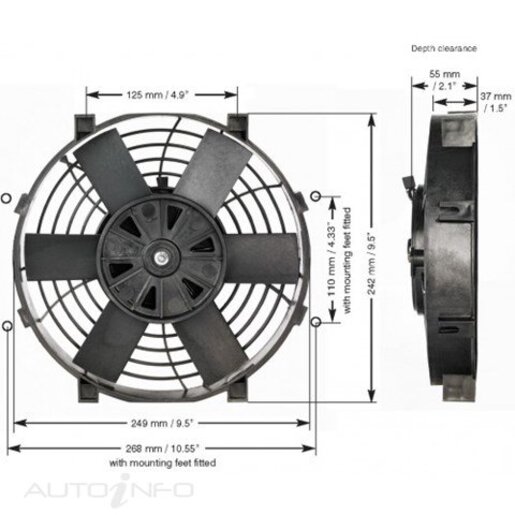 Davies Craig Cooling Fan - Electric - 0160