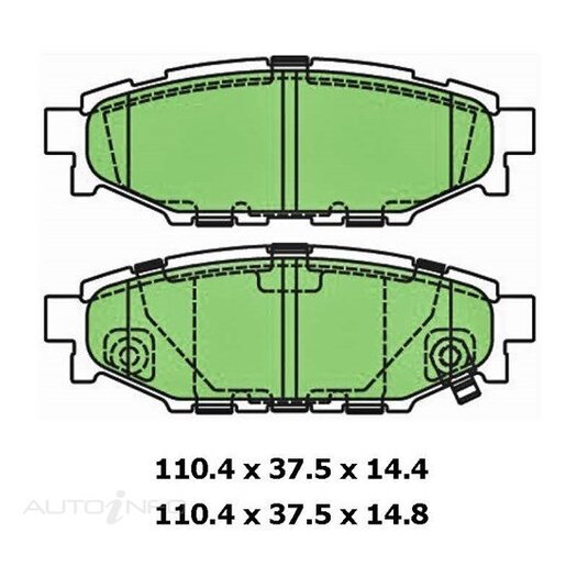 Masterpart Rear Brake Pads - DB1803MP