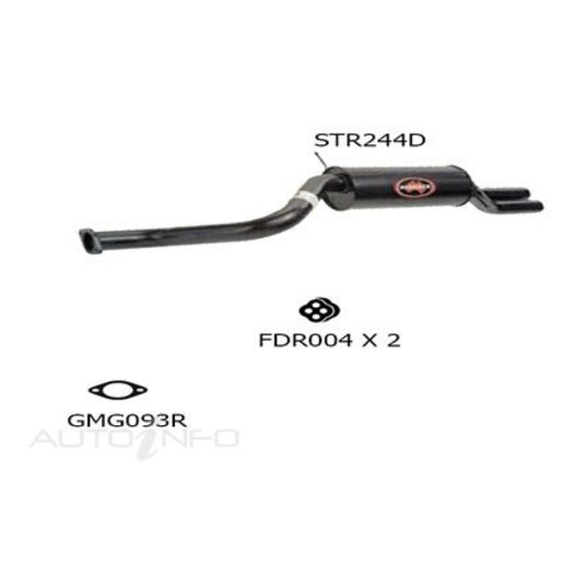 Redback Sports Exhaust System - STR244D