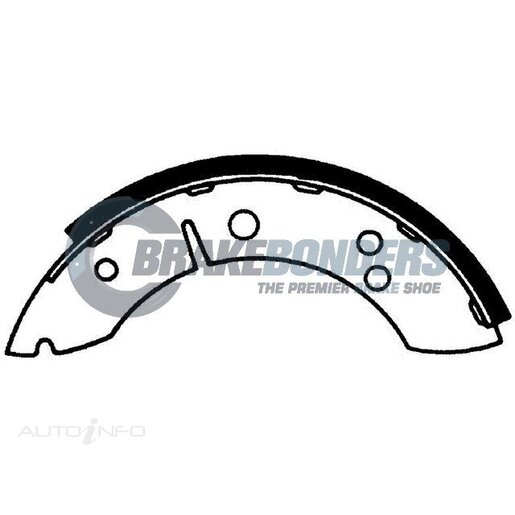 Brake Bonders Rear Brake Shoes - N1066