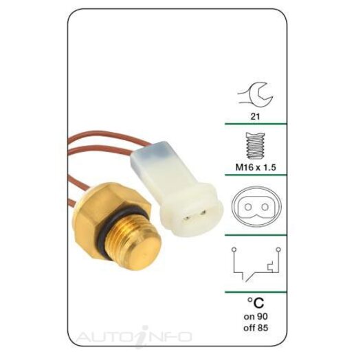 Tridon Engine Coolant Fan Temperature Switch - TFS168