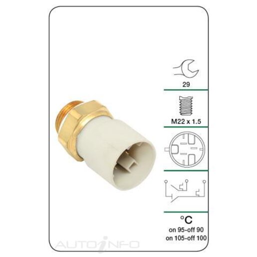 Tridon Engine Coolant Fan Temperature Switch - TFS224