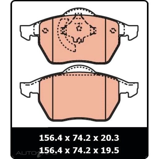 TRW Front Brake Pads - GDB1200