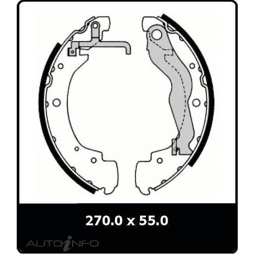 Protex Brake Shoes - Rear - N3130