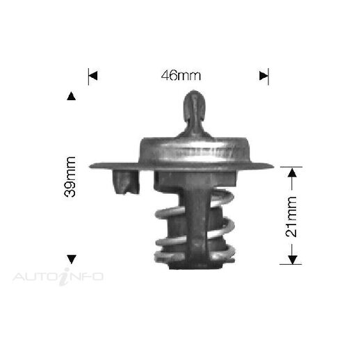 Dayco Thermostat 46mm Dia 82C Boxed - DT52A