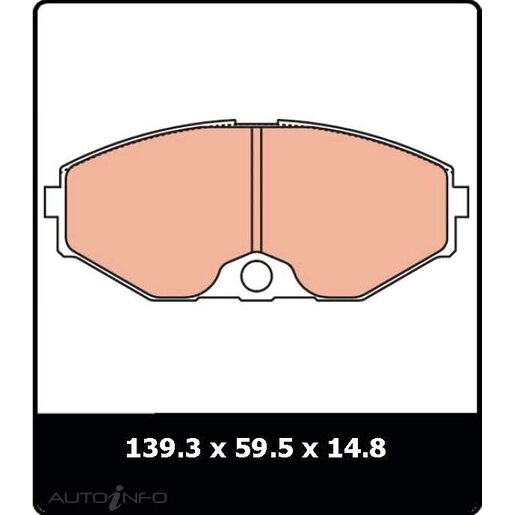 TRW Front Brake Pads - GDB1000