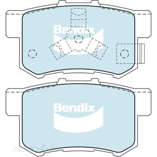 Bendix Ceramic Rear Brake Pads - DB1728-GCT