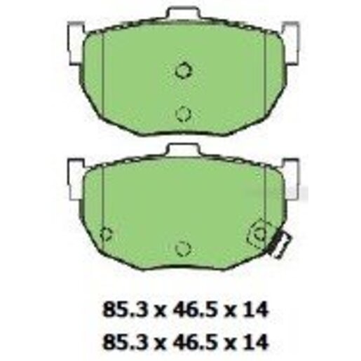 Masterpart Rear Brake Pads - DB1174MP