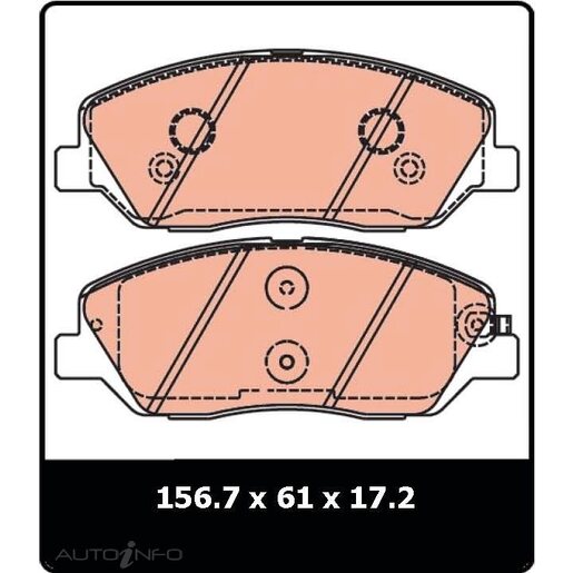 TRW Front Brake Pads - GDB3418