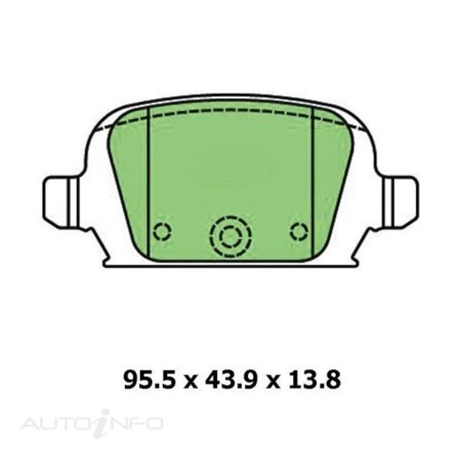 Masterpart Rear Brake Pads - DB1472MP