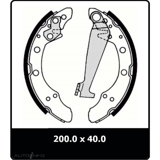 Protex Brake Shoes - Rear - N3094