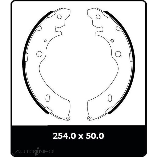 Protex Brake Shoes Rear - N3007