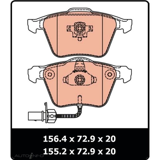 TRW Front Brake Pads - GDB1554