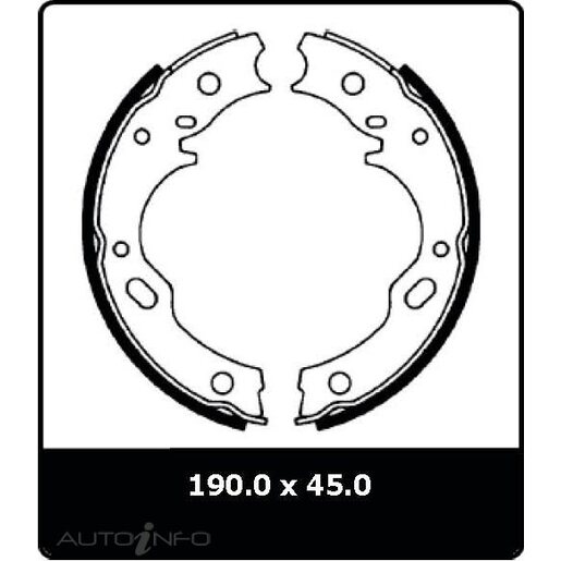 Protex Parking Brake Shoe - N3136