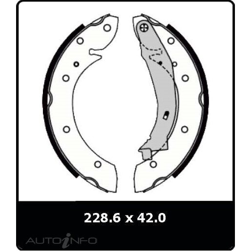 Protex Brake Shoes - Rear - N3020