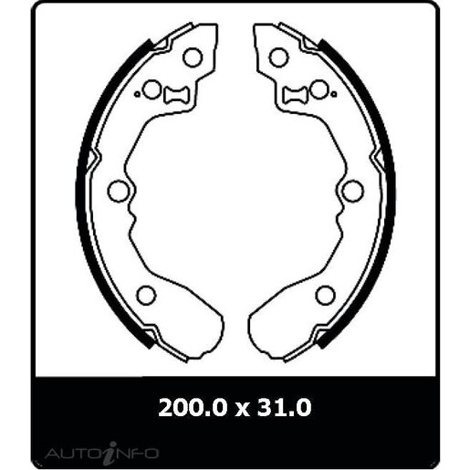 Protex Brake Shoes - Rear - N3067