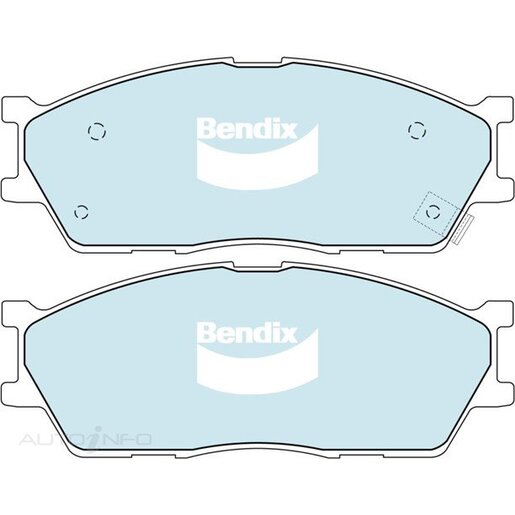 Bendix Ceramic Front Brake Pads - DB1805-GCT