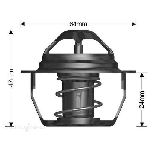 Dayco Thermostat 64mm Dia 77C Boxed - DT75E