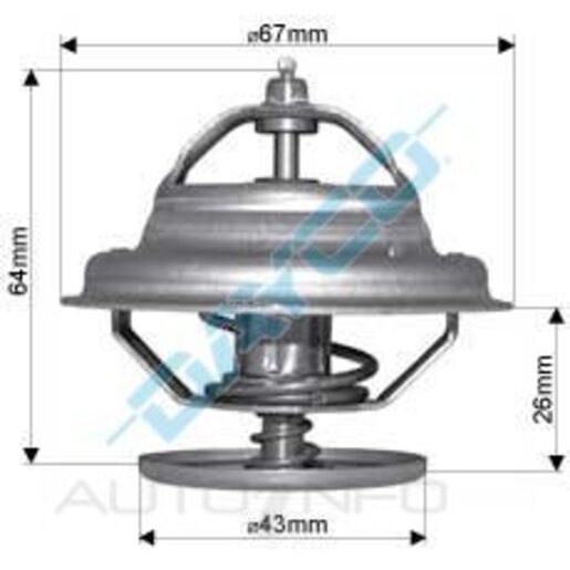 Dayco Thermostat 66.5mm Dia 82C Boxed - DT64A