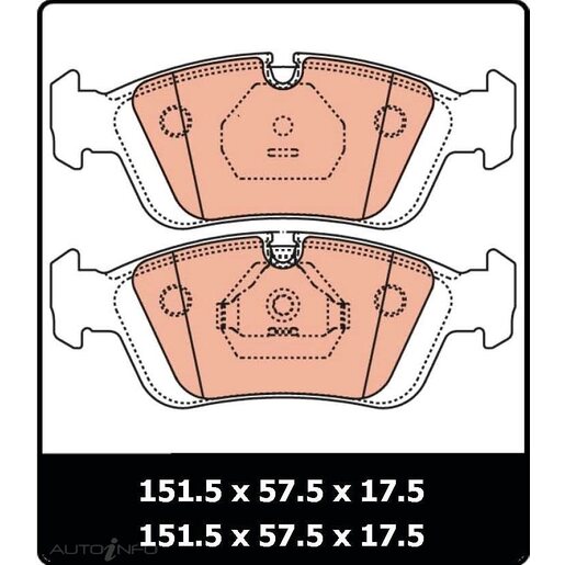 TRW Front Brake Pads - GDB1100