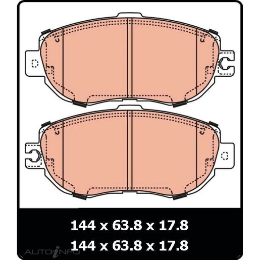 TRW Front Brake Pads - GDB1241