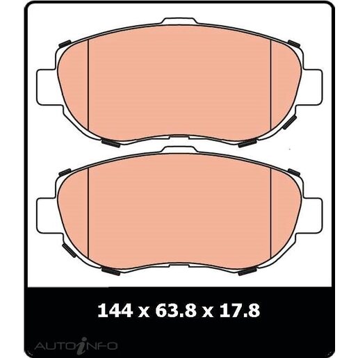 TRW Front Brake Pads - GDB1239