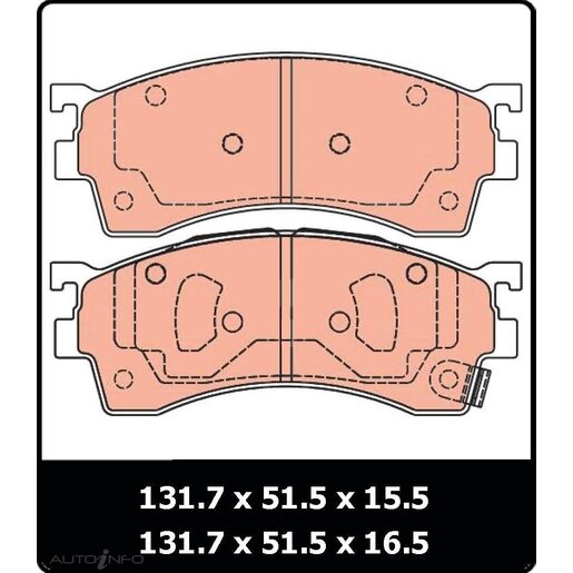 TRW Front Brake Pads - GDB3192