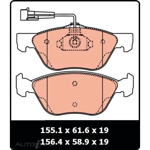 TRW Front Brake Pads - GDB1212