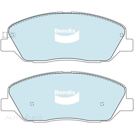 Bendix Ceramic Front Brake Pads - DB2034-GCT