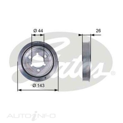 Gates Harmonic Balancer/TVD - TVD1055