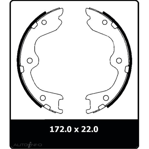 Protex Parking Brake Shoe - N3276